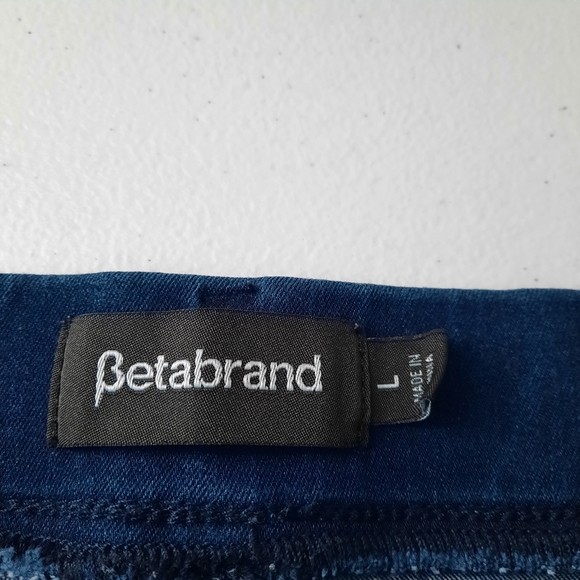 Betabrand Boot Cut 4-Pocket Yoga Denim Pull On Jeans size Large - Picture 6 of 14